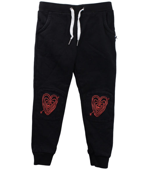 A Black Sweatpants from Minti in size 5T for boy. (Front View)