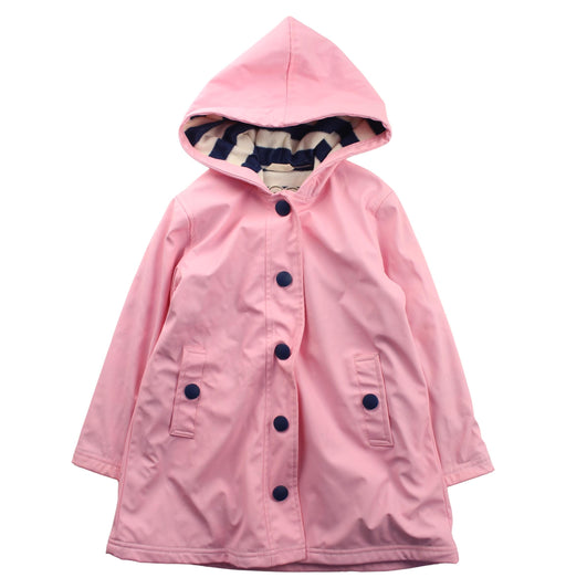 A Pink Rain Jackets from Hatley in size 5T for girl. (Front View)