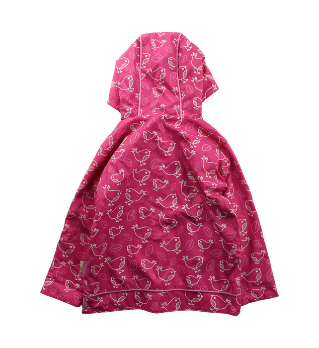 A Pink Rain Jackets from Penny Scalan in size 4T for girl. (Back View)