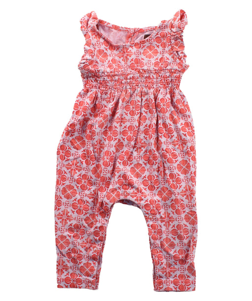 A White Sleeveless Jumpsuits from Tea in size 3-6M for girl. (Front View)