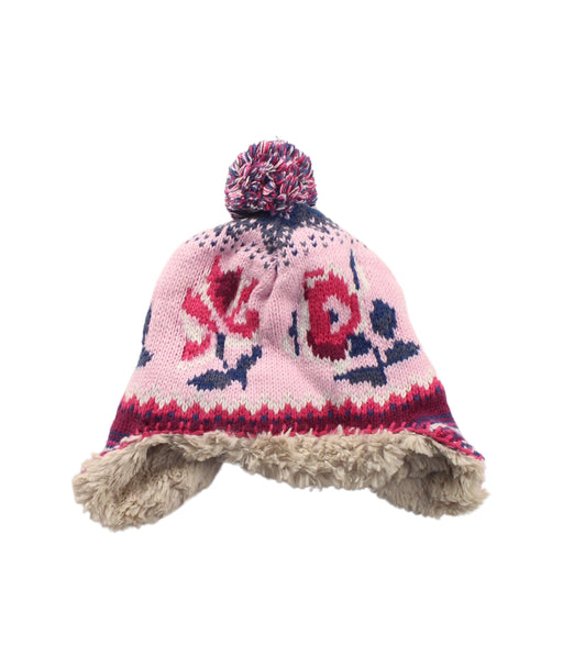 A Pink Winter Hats from Catimini in size 6-12M for girl. (Front View)