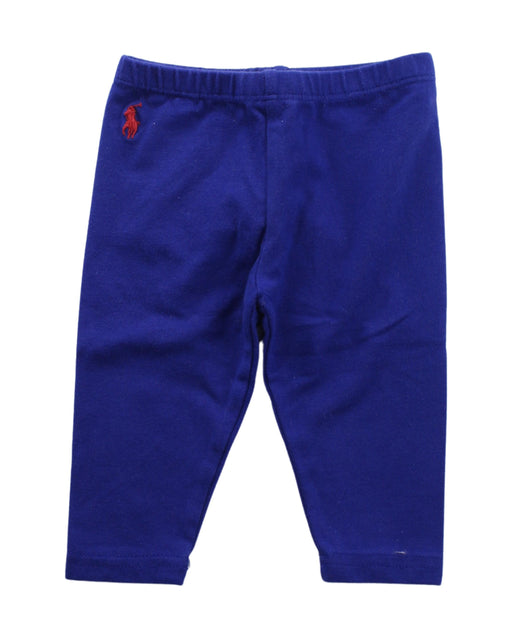 A Blue Leggings from Ralph Lauren in size 3-6M for girl. (Front View)