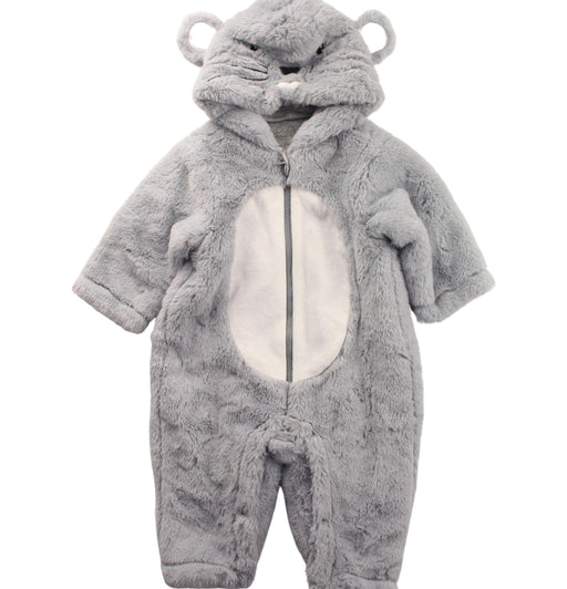 A Grey Snowsuits from Chickeeduck in size 6-12M for boy. (Front View)