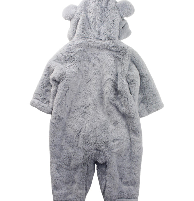 A Grey Snowsuits from Chickeeduck in size 6-12M for boy. (Back View)