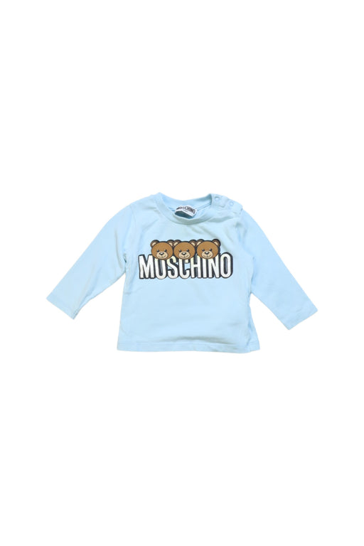 A Multicolour Long Sleeve T Shirts from Moschino in size 3-6M for boy. (Front View)