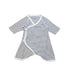 A White Long Sleeve Rompers from Petit Bateau in size 0-3M for neutral. (Front View)