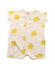 A White Short Sleeve Rompers from Petit Bateau in size 0-3M for girl. (Front View)