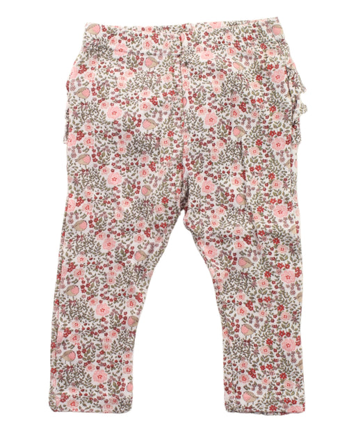 A White Sweatpants from Petit Bateau in size 0-3M for girl. (Front View)