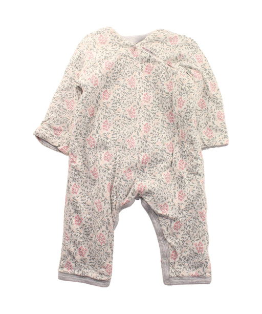 A White Long Sleeve Jumpsuits from Petit Bateau in size 0-3M for girl. (Front View)