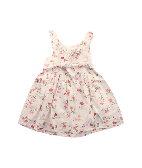 A White Sleeveless Dresses from Cyrillus in size 3T for girl. (Back View)