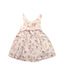 A White Sleeveless Dresses from Cyrillus in size 3T for girl. (Back View)