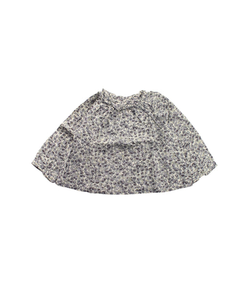 A Grey Long Sleeve Tops from Bonpoint in size 12-18M for girl. (Front View)