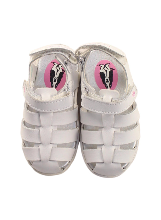 A White Sandals from Hush Puppies in size 18-24M for girl. (Back View)