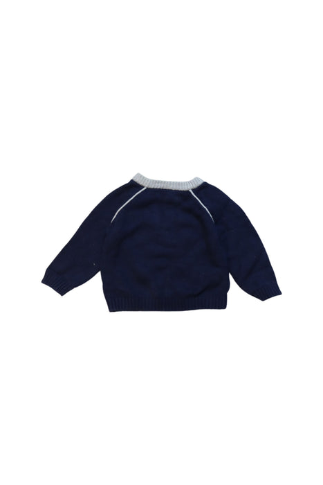 A Multicolour Knit Sweaters from The Little White Company in size 3-6M for boy. (Back View)