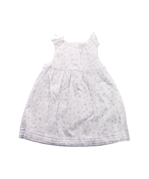 A Blue Sleeveless Dresses from The Little White Company in size 6-12M for girl. (Front View)