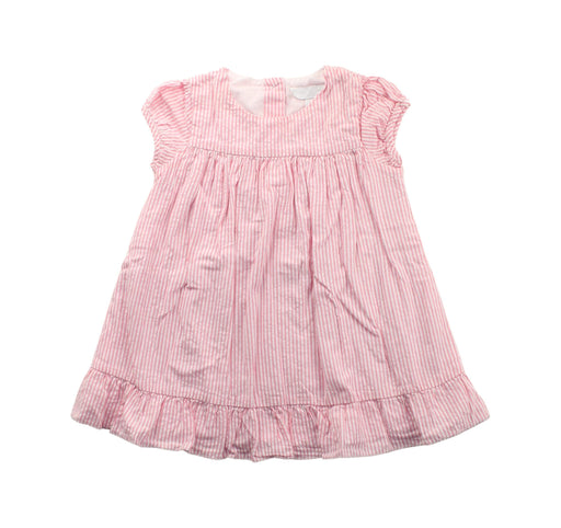 A Pink Short Sleeve Dresses from The Little White Company in size 6-12M for girl. (Front View)