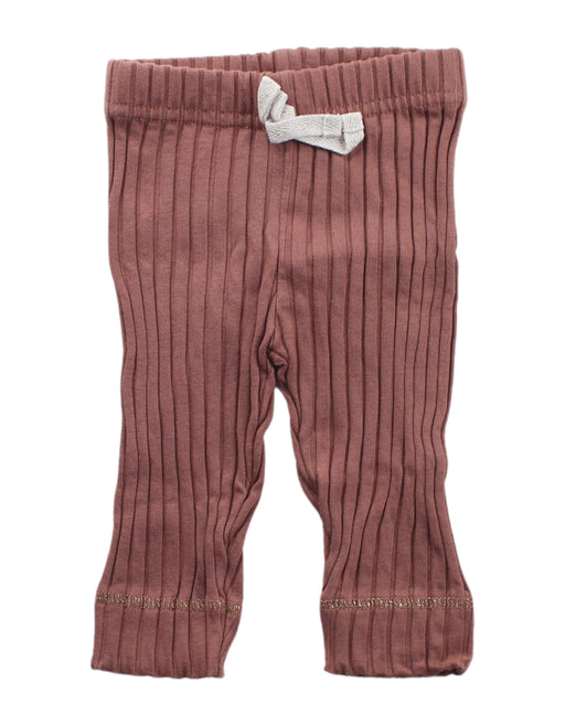 A Peach Sweatpants from Emile et Ida in size 3-6M for girl. (Front View)