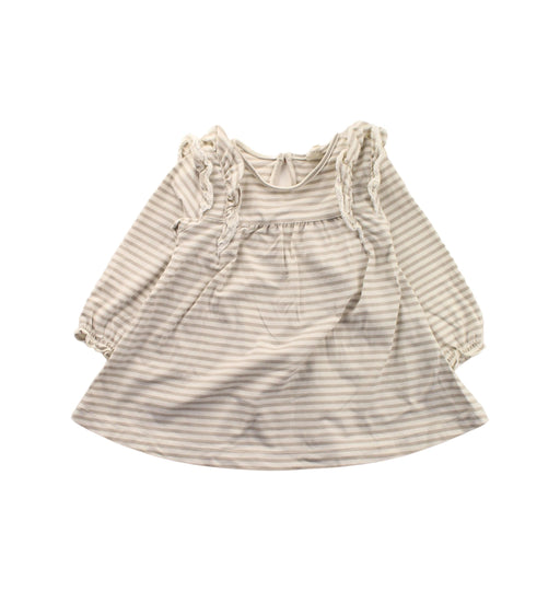 A Beige Long Sleeve Dresses from Quincy Mae in size 6-12M for girl. (Front View)