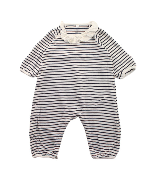 A Black Long Sleeve Jumpsuits from Petit Bateau in size 3-6M for girl. (Front View)