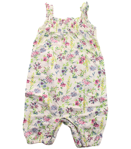 A White Sleeveless Rompers from Jojo Maman Bébé in size 12-18M for girl. (Front View)