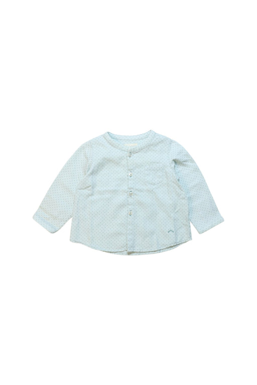 A Blue Long Sleeve Tops from Nanos in size 6-12M for boy. (Front View)