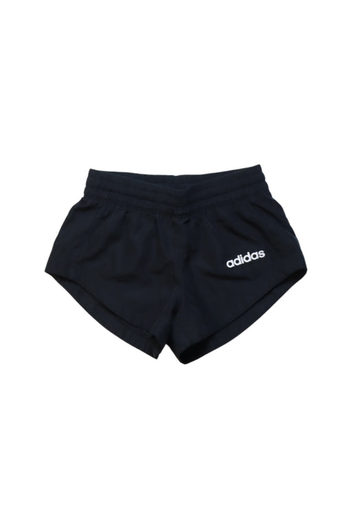 A Black Active Shorts from Adidas in size 5T for girl. (Front View)