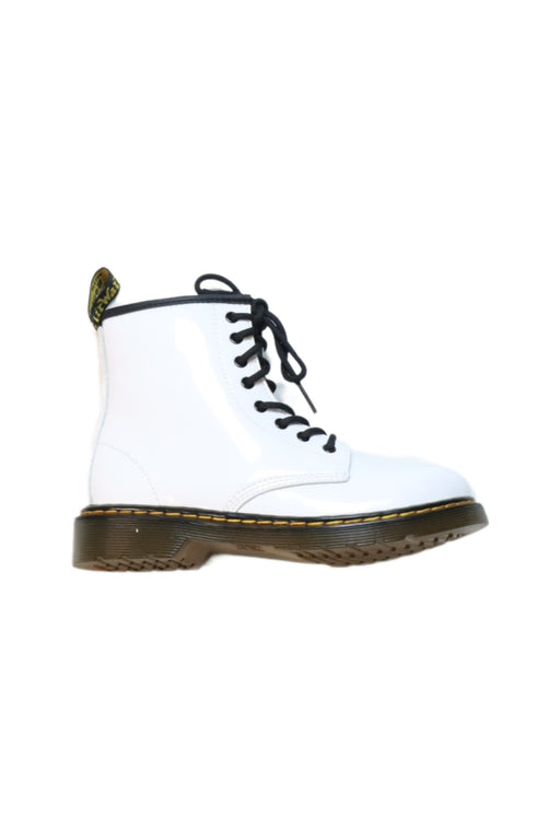 A White Casual Boots from Dr. Martens in size 9Y for neutral. (Front View)