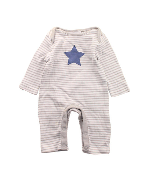 A Beige Long Sleeve Jumpsuits from The Little White Company in size Newborn for boy. (Front View)