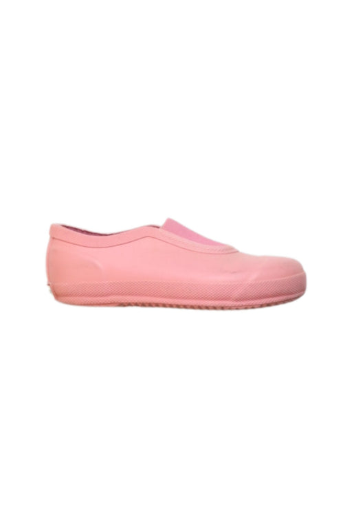 A Pink Slip Ons from Hunter in size 4T for girl. (Front View)