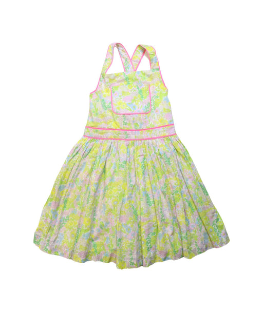 A Multicolour Sleeveless Dresses from Jacadi in size 5T for girl. (Front View)