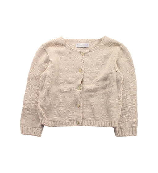A Beige Cardigans from Il Porticciolo in size 5T for girl. (Front View)