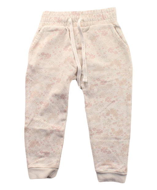 A White Sweatpants from Jamie Kay in size 3T for girl. (Front View)