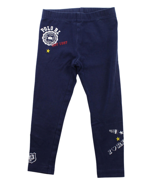 A Blue Leggings from Polo Ralph Lauren in size 3T for girl. (Front View)