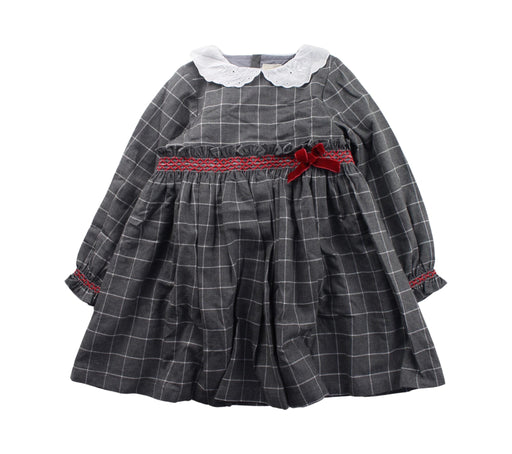 A Grey Long Sleeve Dresses from Baby Lai in size 4T for girl. (Front View)