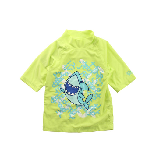 A Green Rash Guards from UV Skinz in size 4T for boy. (Front View)