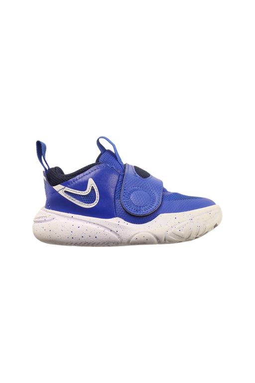 A Blue Sneakers from Nike in size 18-24M for boy. (Front View)