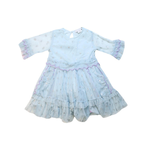 A Blue Long Sleeve Dresses from Stella McCartney in size 3T for girl. (Front View)