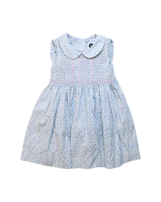A Multicolour Sleeveless Dresses from Question Everything in size 18-24M for girl. (Front View)