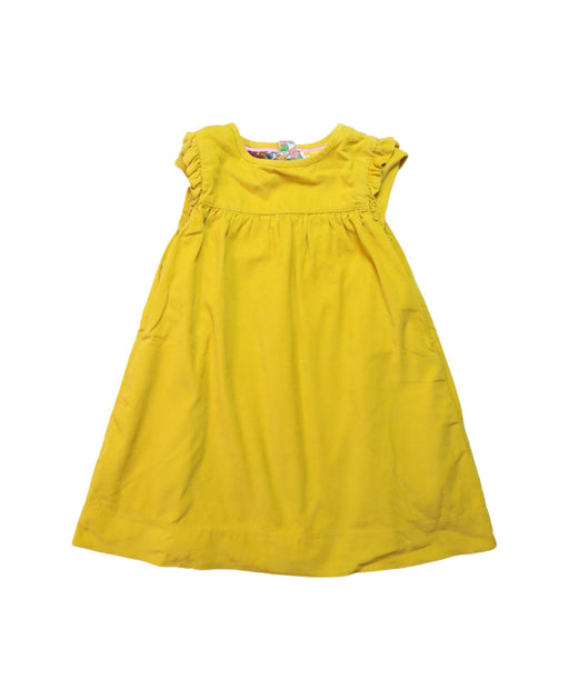 A Yellow Sleeveless Dresses from Boden in size 3T for girl. (Front View)