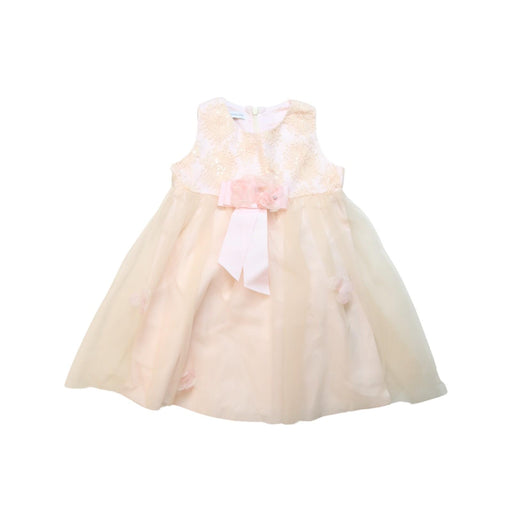 A Beige Sleeveless Dresses from I Pinco Pallino in size 3T for girl. (Front View)
