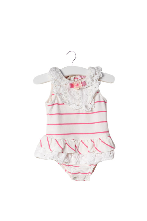 A Ivory Sleeveless Bodysuits from Nicholas & Bears in size 0-3M for girl. (Front View)