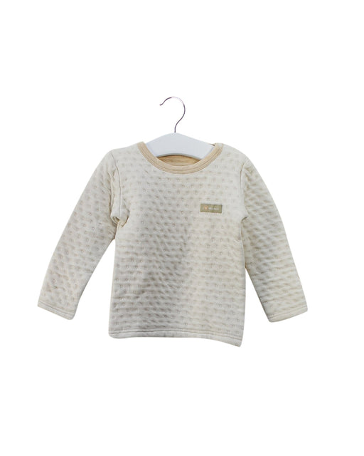 A Ivory Long Sleeve Tops from Natures Purest in size 18-24M for boy. (Front View)
