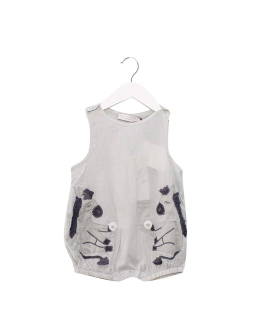 A Grey Sleeveless Rompers from Stella McCartney in size 6-12M for girl. (Front View)