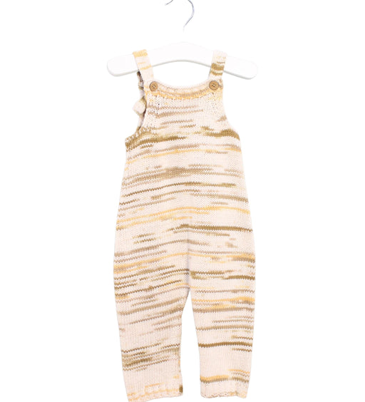 A Beige Sleeveless Jumpsuits from Grown in size 6-12M for neutral. (Front View)