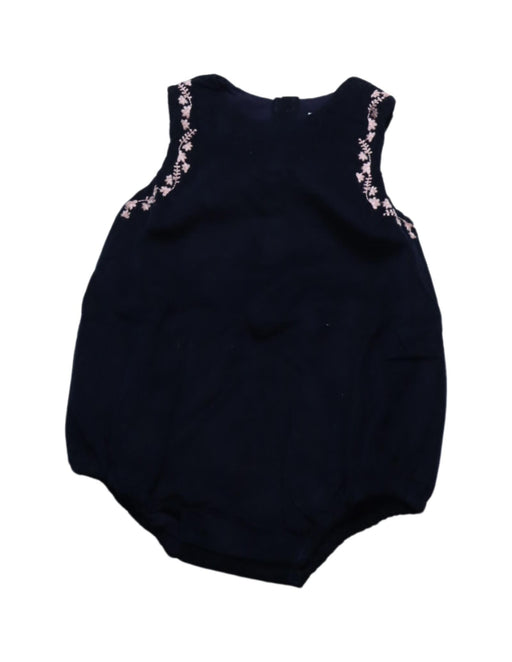 A Black Sleeveless Bodysuits from Bout'Chou in size 6-12M for girl. (Front View)