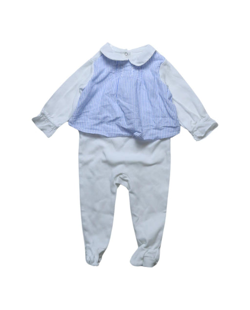 A Blue Onesies from Nanos in size 0-3M for girl. (Front View)