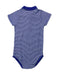 A Blue Short Sleeve Bodysuits from Petit Bateau in size 18-24M for boy. (Back View)