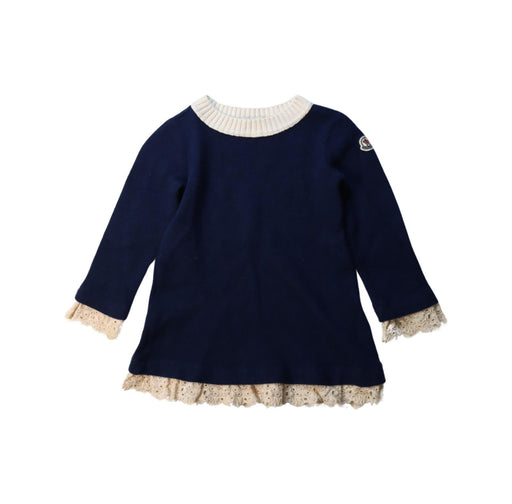 A White Long Sleeve Tops from Moncler in size 4T for girl. (Front View)