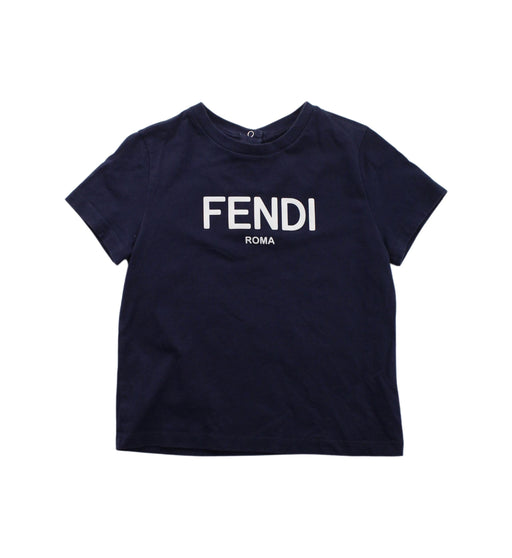 A Blue Short Sleeve T Shirts from Fendi in size 2T for girl. (Front View)