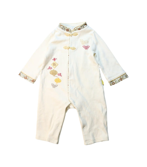 A Multicolour Long Sleeve Jumpsuits from Mides in size 6-12M for girl. (Front View)
